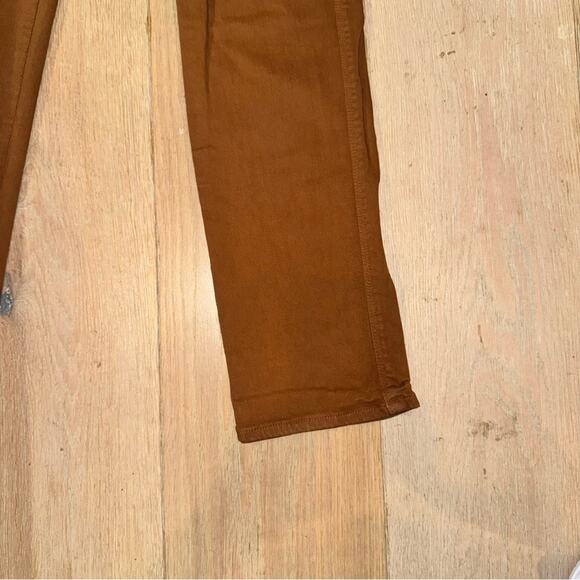 Frame Denim Le Sylvie Slender Straight Tobacco Brown Tan Coated 26 - Picture 8 of 11